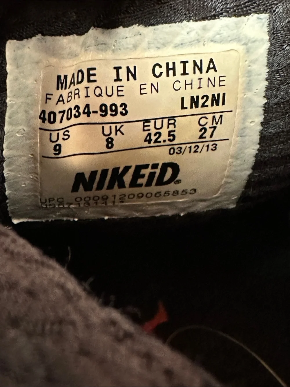 Nike Air Jordan 1 Alpha Mid iD Chicago Custom Size 9 Mens Red White Black